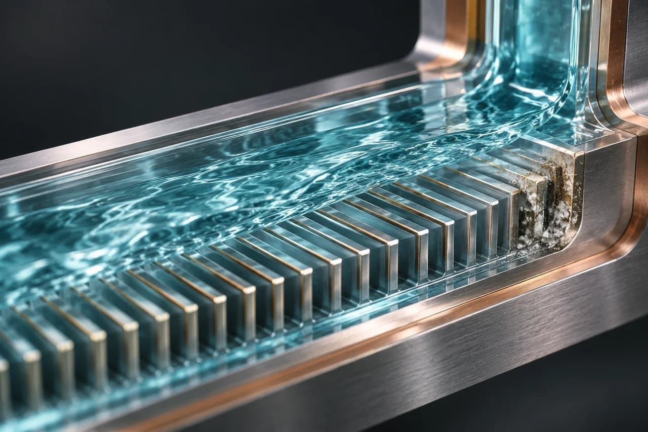 Deposits at a coolant heat-transfer surface
